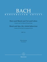 Cantata No. 147 - Herz Und Mund   -v/S SATB Vocal Score cover